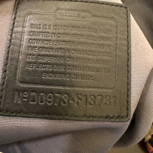 Black Coach Crescent Shoulder Bag - Picture 5 of 5